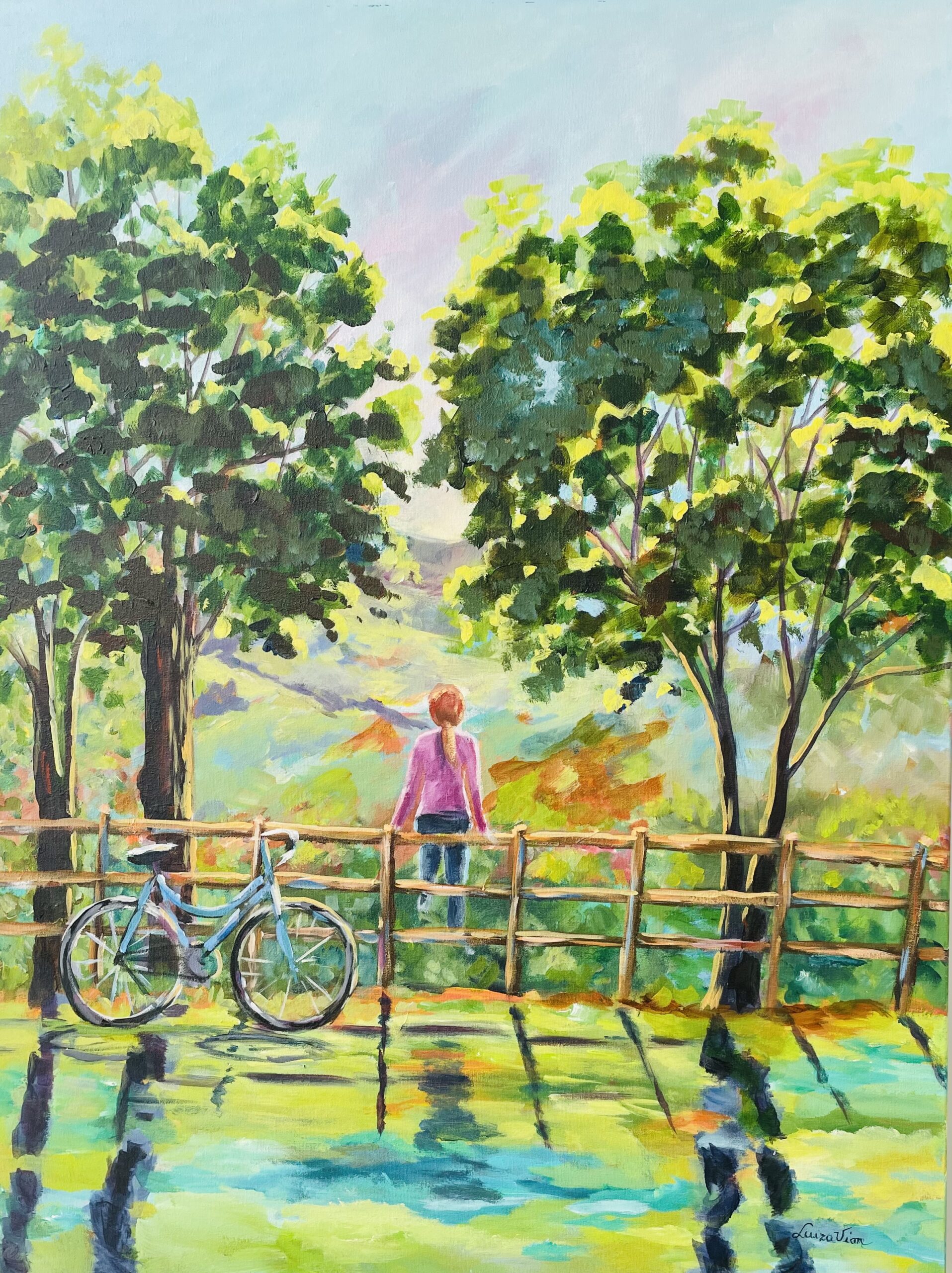 Passeio de Bike<p style="font-size: 70%;">AST 60 x 80<br>